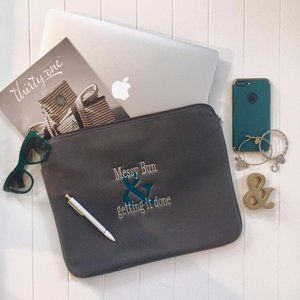 Grey Faux Leather Case